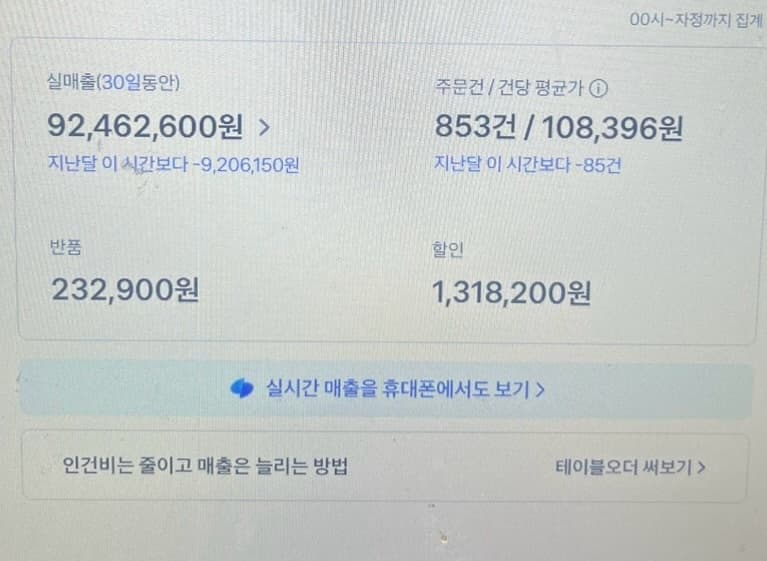 매출 영수증 5